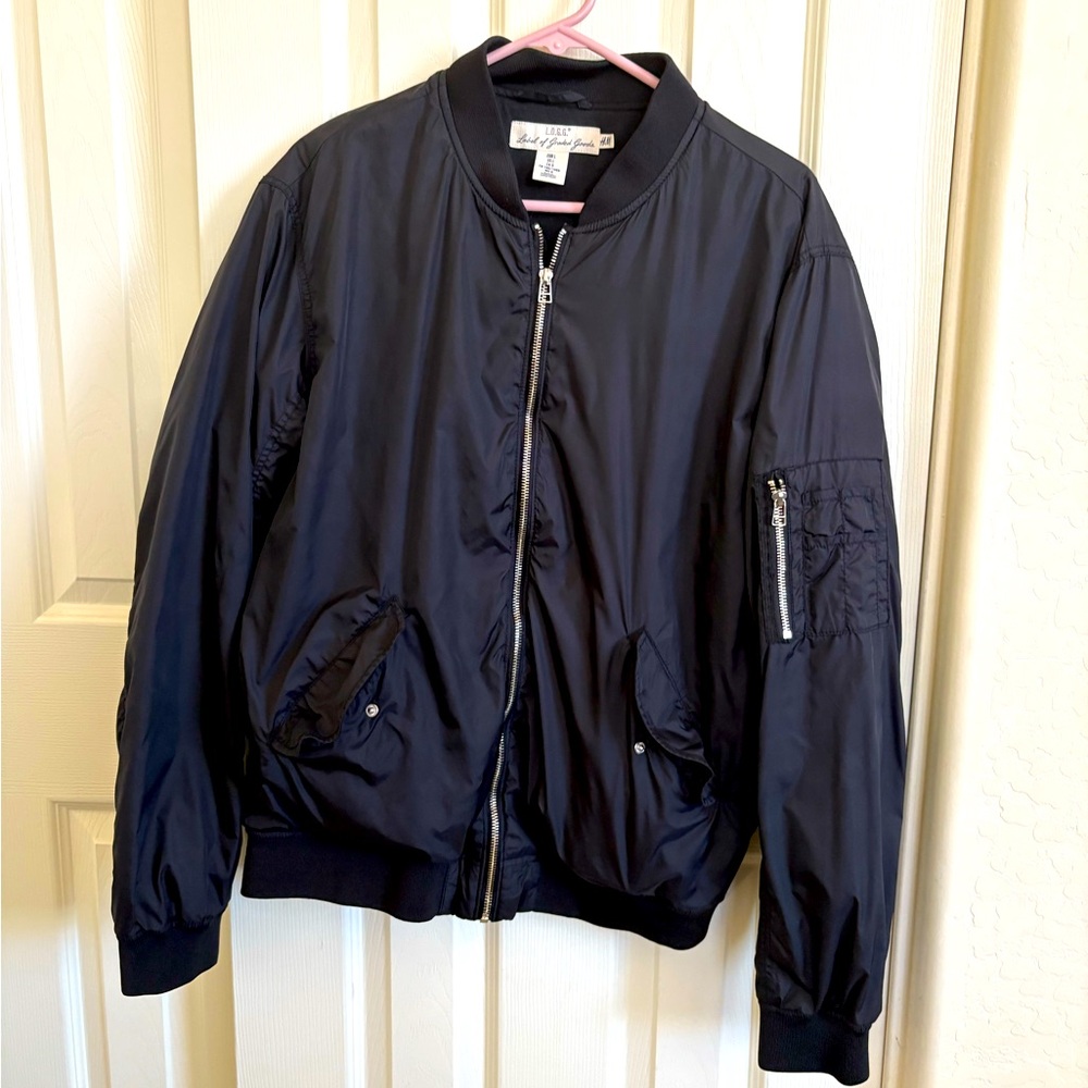 H&M Men's Dark Bomber Jacket